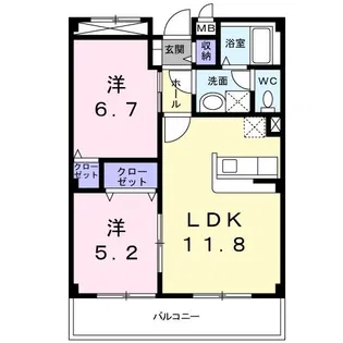 グレイス恵風【3階】の間取り