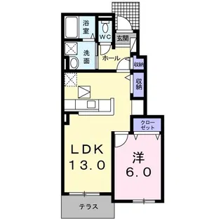 Speranza A【1階】の間取り