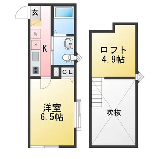 仮称 レディアンス上倉田【3階】の間取り
