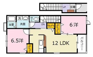 広島県広島市安佐北区三入2【アパート】の間取り