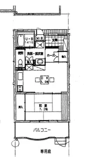 シティビルまなび野 1号棟【1階】の間取り