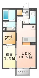 ウィットH【2階】の間取り