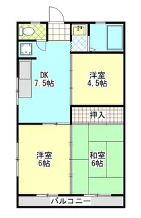 コーポラス福重【2階】の間取り