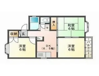 ミサワアイタウンB棟【2階】の間取り