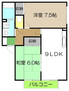 コンフォールチカミ A棟【1階】の間取り
