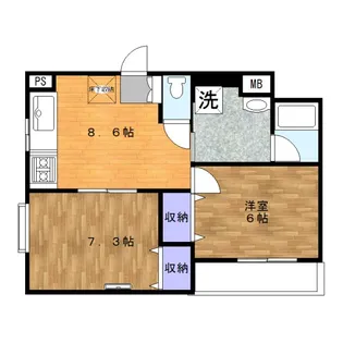 東京都足立区梅田2【マンション】の間取り