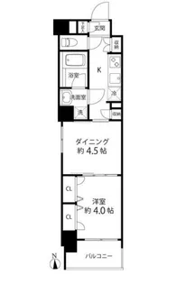 Duo Stage白金高輪【1階】の間取り