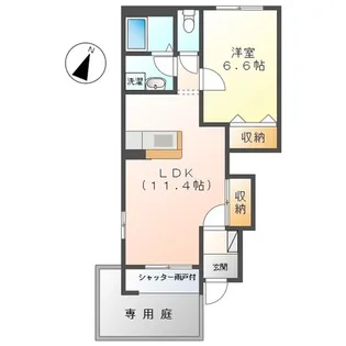 ジェネシスI【1階】の間取り