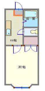 宮城県仙台市太白区八木山香澄町【アパート】の間取り