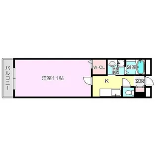 アールメゾンアワジ【1階】の間取り