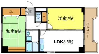 トリニティ加美東【7階】の間取り
