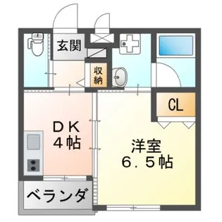 Liberty大井【1階】の間取り