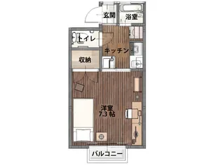 ファーニッシュド・ステイ長野中御所【2階】の間取り