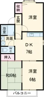 オプティマII A【2階】の間取り
