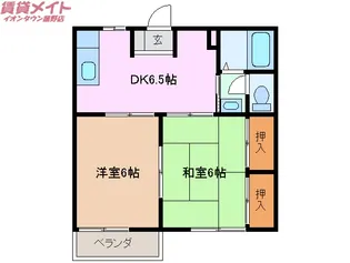 ピュアドミール白山【1階】の間取り