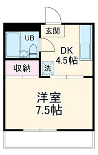 1Kの間取り画像