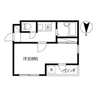 エクセレントハイツ住吉【2階】の間取り