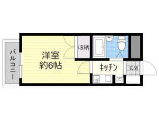 ボンヌール春日【1階】の間取り