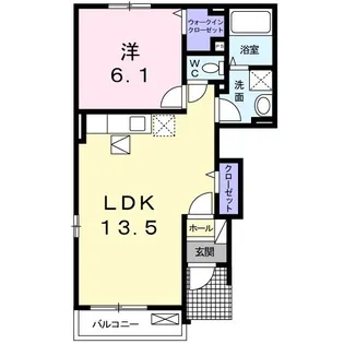 アクエリアス I【1階】の間取り