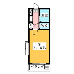 水神パークハイツ【3階】の間取り