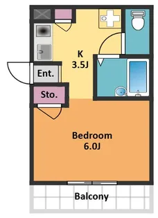 日暮メゾン【2階】の間取り