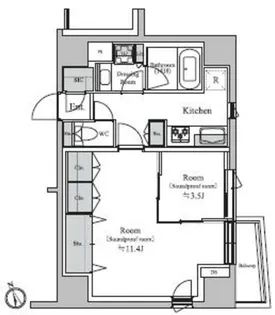 TRACK向ヶ丘遊園【5階】の間取り