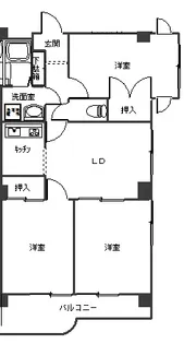 セゾンシティプラザ【3階】の間取り
