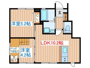 A-Style 西館テラス【1階】の間取り