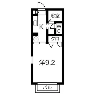 ハイツさわやか【2階】の間取り