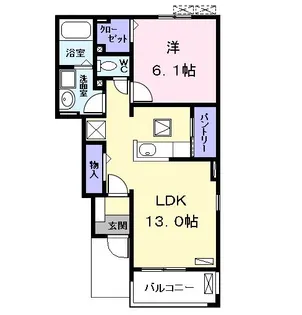 グレイスフル【1階】の間取り