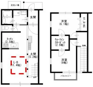 埼玉県川越市大字吉田【一戸建】の間取り