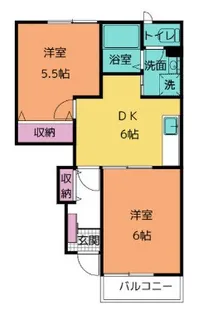 キャメロット御殿場B【1階】の間取り