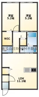 (仮称)高城町アパート B棟【2階】の間取り