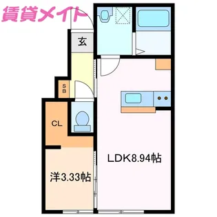 RAMBLE A棟【1階】の間取り