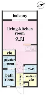 Woody Livin【1階】の間取り