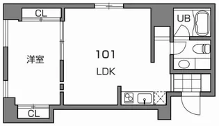 東京都新宿区新宿7【マンション】の間取り