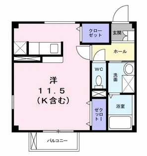エスポワール アンジュ【2階】の間取り