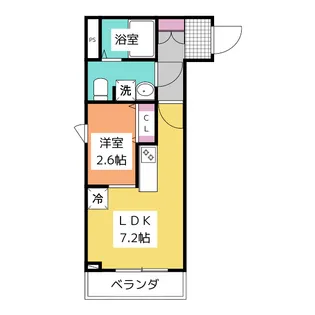 メリディアン泉ケ丘Solana【2階】の間取り