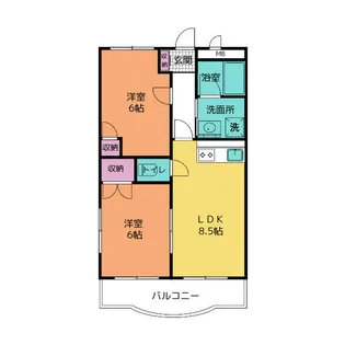 ヴィラメゾンNORIKA【1階】の間取り