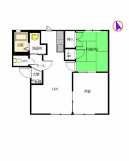 ラブニール八分字 B棟【1階】の間取り