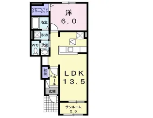 茨城県土浦市神立町【アパート】の間取り