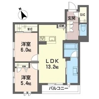 ジ ワン 今泉【3階】の間取り