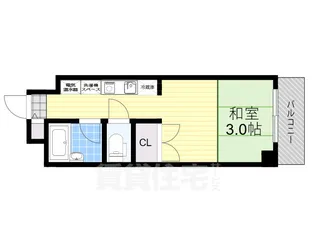 ミールズ江坂【7階】の間取り