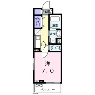 ウィステリア・リブI【3階】の間取り