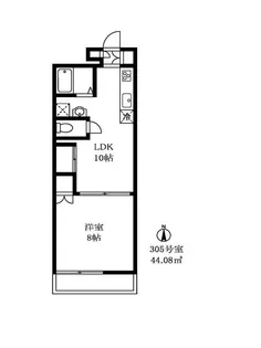 東京都目黒区自由が丘1【マンション】の間取り