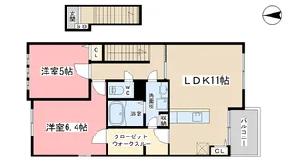 シュエット小川【2階】の間取り
