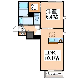シャーメゾン桜川【3階】の間取り