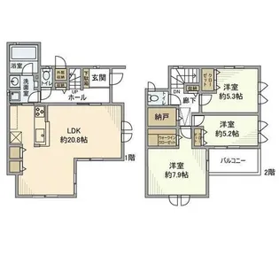 東京都練馬区大泉学園町2【一戸建】の間取り