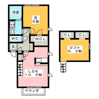 Grand Coteau(グラン コトー)【2階】の間取り