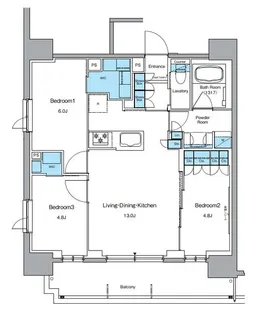 東京都台東区台東3【マンション】の間取り